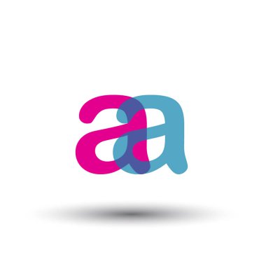 renkli vektör aa mektuplar