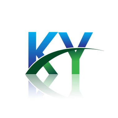 mavi ve yeşil vektör çizim ky mektuplar