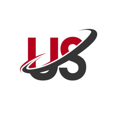 bize basit vektör çizim kırmızı ve siyah alfabesi harfleri