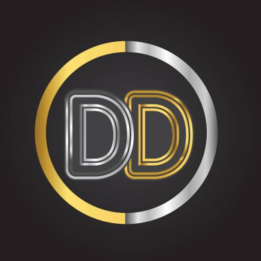 Altın harfler dd vektör çizim