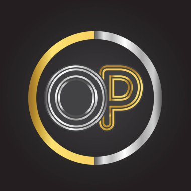 Altın harfler op vektör çizim