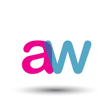 renkli vektör aw mektuplar