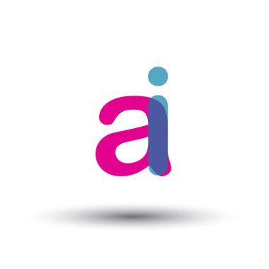 renkli vektör harfler AI