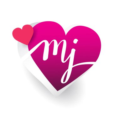 vektör logo harfleri mj ile