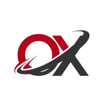 Kırmızı ve siyah harfler öküz vektör çizim