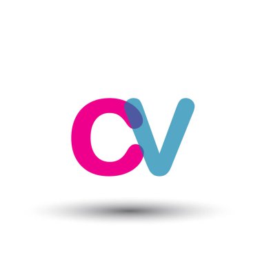 renkli vektör logo ile cv mektuplar