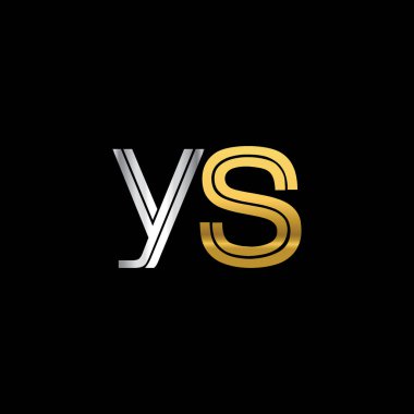 YS harfler ilk logo kimlik illüstrasyon