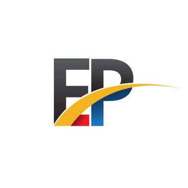 EP harfler ilk logo kimlik illüstrasyon