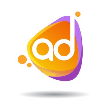 Renkli vektör logo harfleri reklam ile