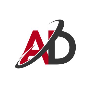 Reklam harfleri ilk logo kimlik illüstrasyon