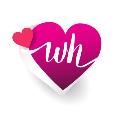 vektör logo ile wh mektuplar