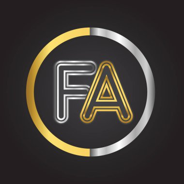 Altın harfler SK vektör çizim