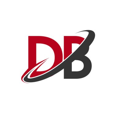 DB harfler ilk logo kimlik illüstrasyon