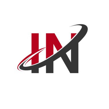 Kırmızı ve siyah harflerle vektör çizim