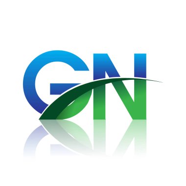 mavi ve yeşil vektör çizim gn mektuplar