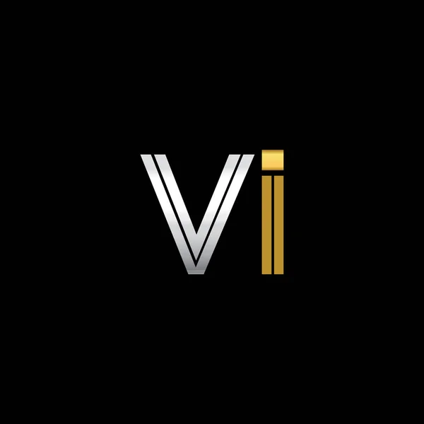 Letras Logotipo Inicial Ilustração Identidade — Vetor de Stock