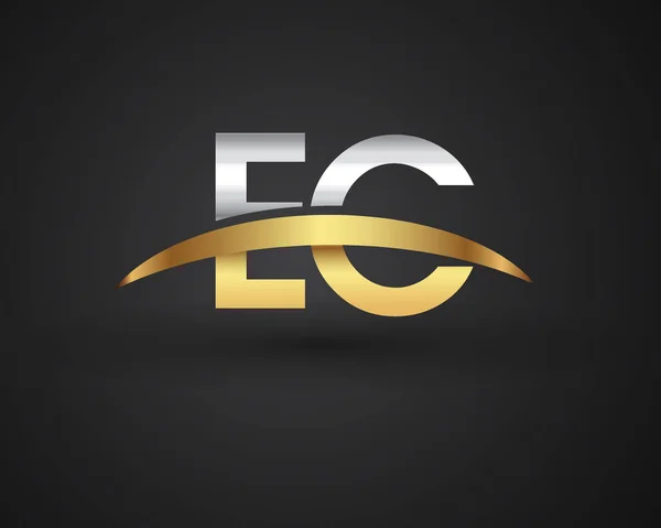 Lettres Logo Initial Illustration Identité — Image vectorielle