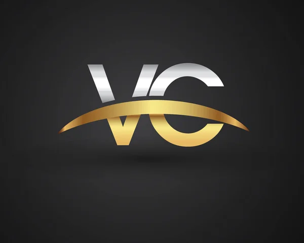 Você Letras Logotipo Inicial Ilustração Identidade — Vetor de Stock