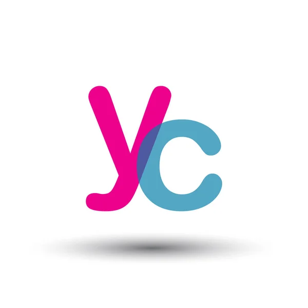 Logotype Vectoriel Coloré Avec Lettres — Image vectorielle