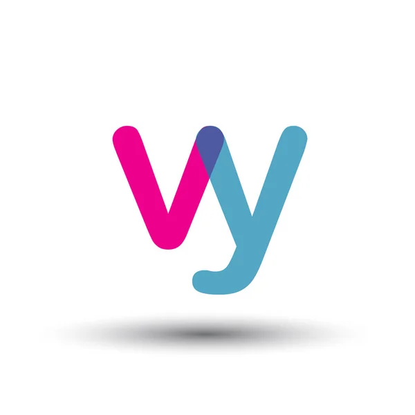 Logotipo Vectorial Colorido Con Letras — Vector de stock