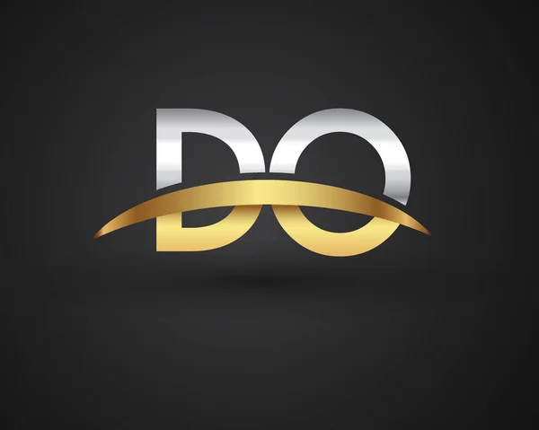 Fazer Letras Logotipo Inicial Ilustração Identidade — Vetor de Stock
