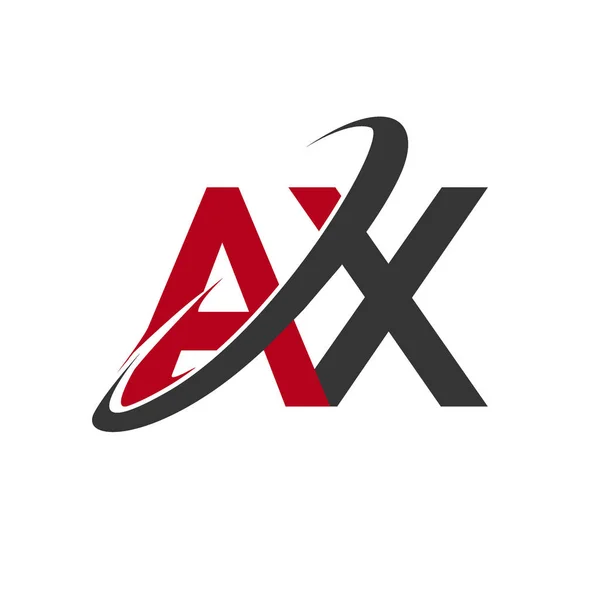 Lettres Axiales Logo Initial Illustration Identité — Image vectorielle