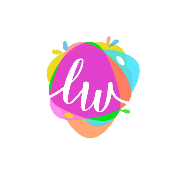 Kolorowy Wektorowy Logotyp Literami — Wektor stockowy