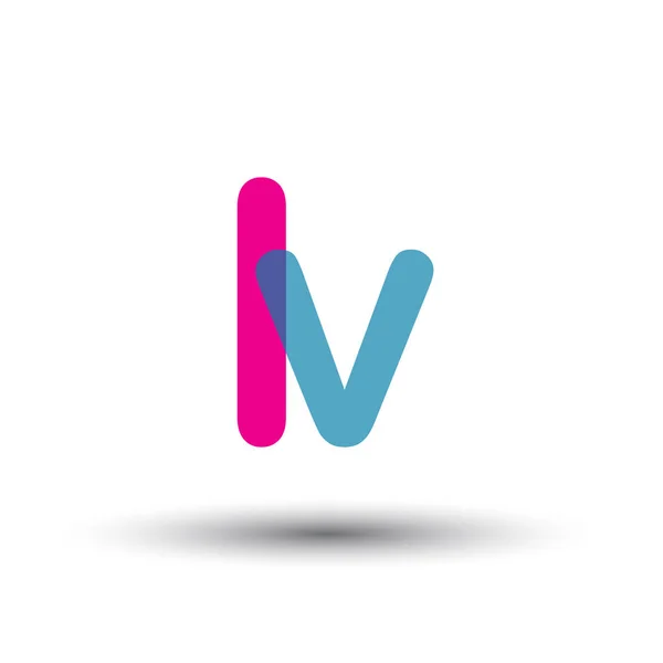 Kleurrijke Vector Logo Met Letters — Stockvector