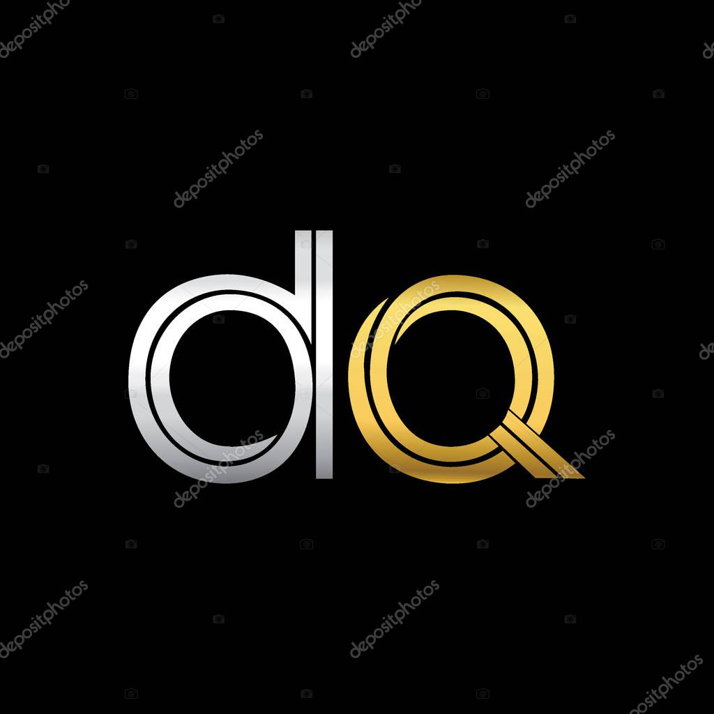 Dq  letters initial logo identity illustration