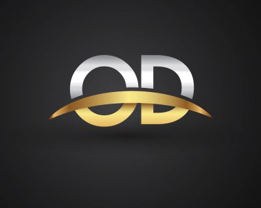 Od harfler ilk logo kimlik illüstrasyon