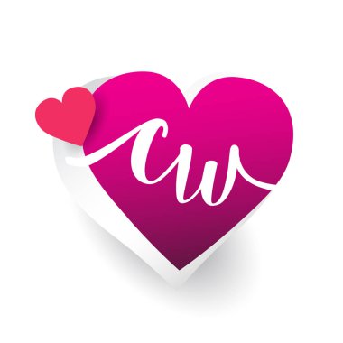 vektör logo harfleri cw ile