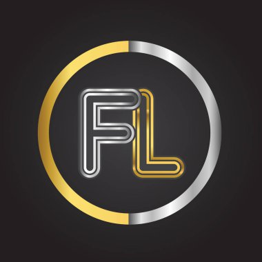 Altın harfler fl vektör çizim