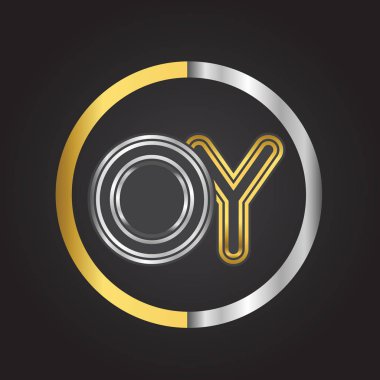 Altın harfler oy vektör çizim