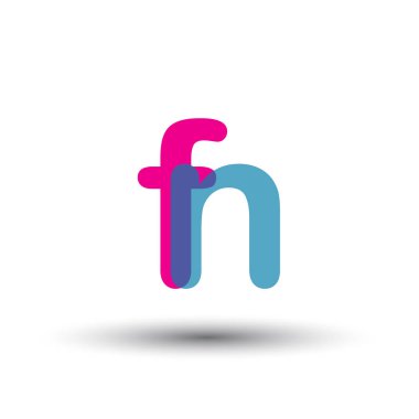 renkli vektör logo ile fn mektuplar