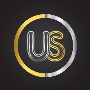 altın harfler vektör Illustration bize