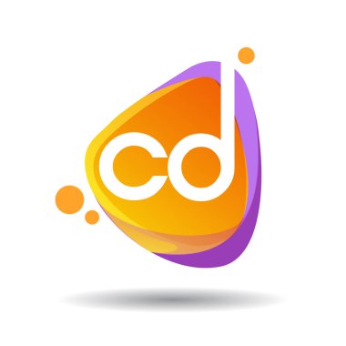 renkli vektör logo harfleri cd ile