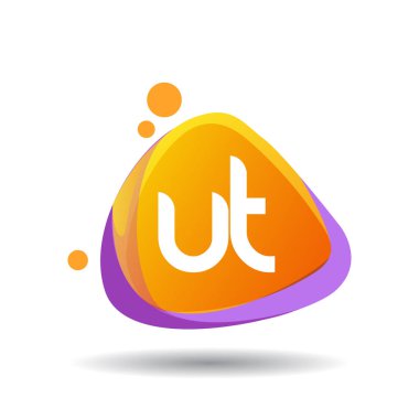 renkli vektör çizim, alfabe harfleri ut