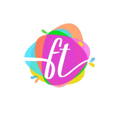 renkli vektör logo harfleri ft ile
