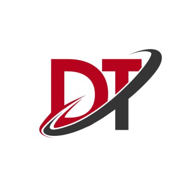 DT harfler ilk logo kimlik illüstrasyon