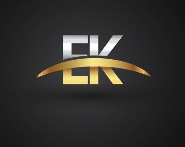 Gümüş ve altın harfler ek vektör çizim