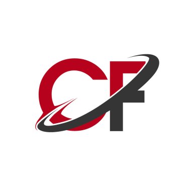 CF harfleri ilk logo kimlik illüstrasyon