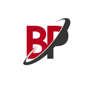 BP harfler ilk logo kimlik illüstrasyon
