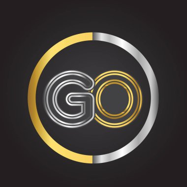 Altın harfler vektör çizim gitmek