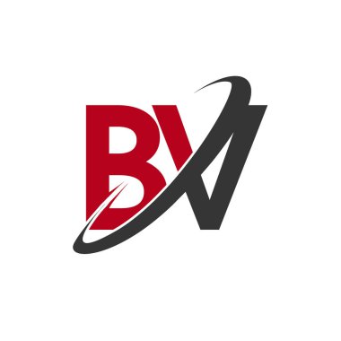 BV harfler ilk logo kimlik illüstrasyon