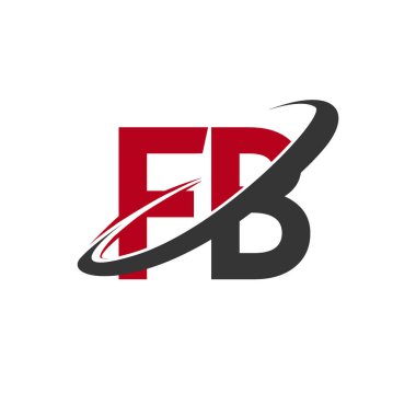 FB harfleri ilk logo kimlik illüstrasyon