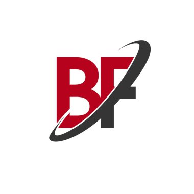 BF harfler ilk logo kimlik illüstrasyon