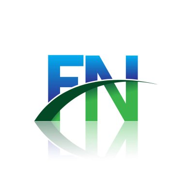 mavi ve yeşil vektör çizim fn mektuplar