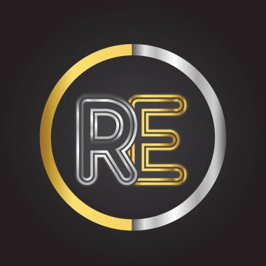 Altın harfleri vektör çizim