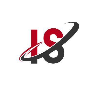 Kırmızı ve siyah harfler vektör çizim olduğunu