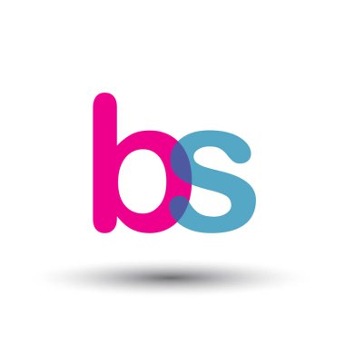 renkli vektör logo ile bs mektuplar